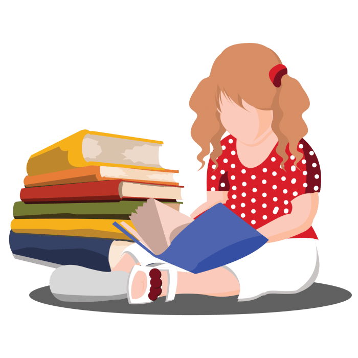 Reading A Book PNGs for Free Download